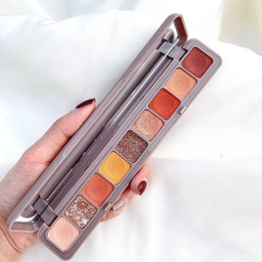 Bảng phấn Nhũ Màu Mắt dài 9 ô màu LAMEILA Beautiful Color - BK