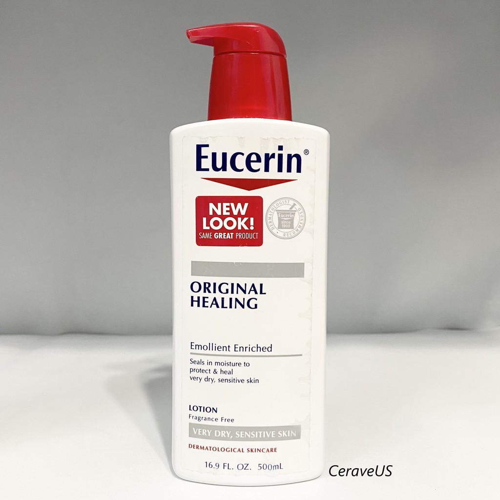 Sữa Dưỡng Ẩm cho da nhạy cảm, da khô Eucerin Original Healing 500ml