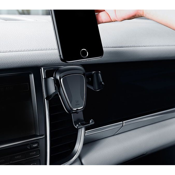 Giá đỡ điện thoại trên xe hơi Baseus kẹp quạt gió tiện lợi | BigBuy360 - bigbuy360.vn