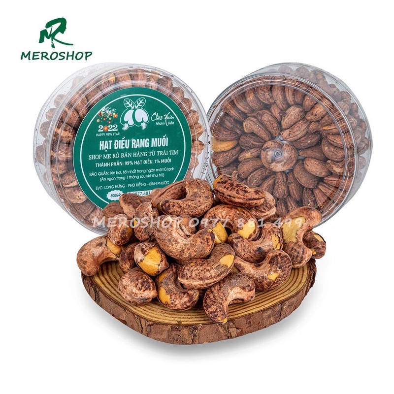 500GRAM HẠT ĐIỀU RANG MUỐI, XẾP HỘP