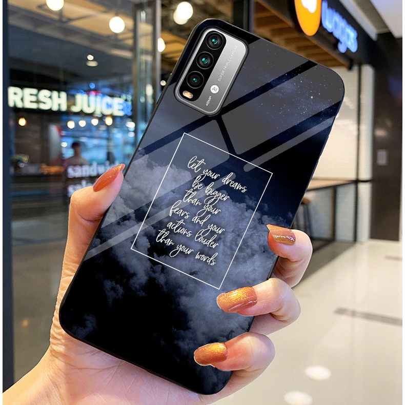 Ốp Lưng XIAOMI REDMI 9T / POCO M3 Ốp kính bóng cao cấp Phi Hành Gia