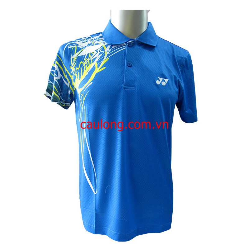 Áo Cầu Lông Nam Nữ Cổ Bâu Yonex 1825 Màu Xanh