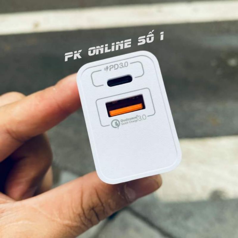 Củ sạc nhanh MOMAX USB Type-C PD + QC 3.0 20W Sạc Nhanh Cho Iphone12