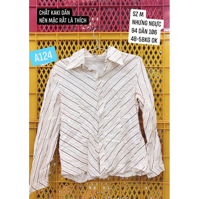 áo sơmi kẻ sọc size M. A124
