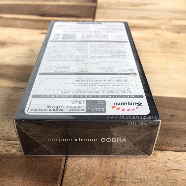 Bao cao su Sagami xtreme Cobra hình rắn hổ mang 10pcs