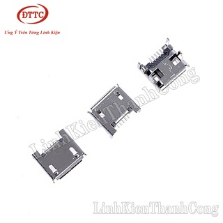 Bộ 20 Chiếc Cổng Micro USB Cái 5 Chân Loại Dán