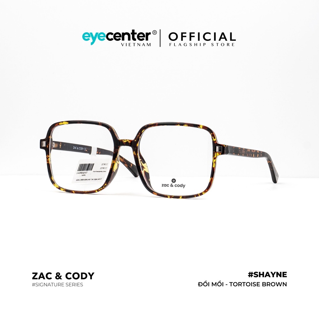 Gọng kính cận vuông nam nữ A45-S chính hãng SHAYNE by ZAC&amp;CODY nhập khẩu Eye Center Vietnam