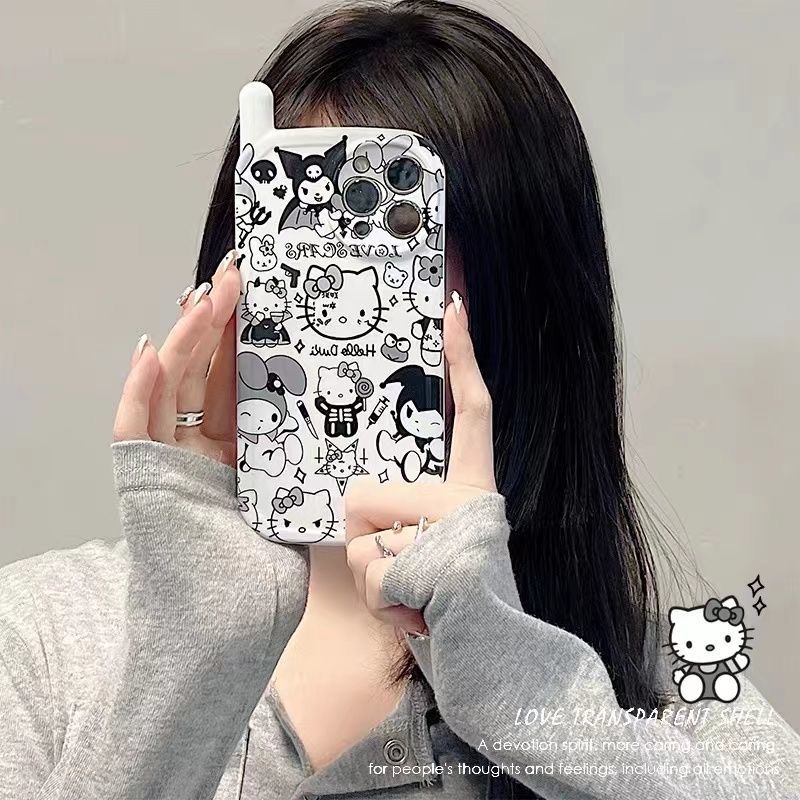 Ốp Điện Thoại Hình Hello Kitty Cho iPhone 13 Pro Max 12 Pro Max 11 Pro Max 7 8 Plus SE 2020 Xs Max XR