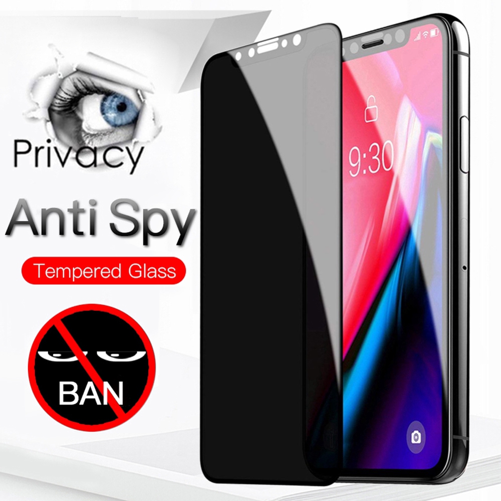 Kính cường lực chống nhìn trộm thích hợp cho Iphone 5 6 6s 7 8 Plus X Xs Xr 11 Pro Max
