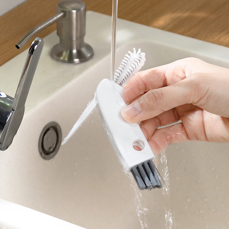 1 Bàn Chải Vệ Sinh Ly Tách, Nắp Kính 3 Trong 1