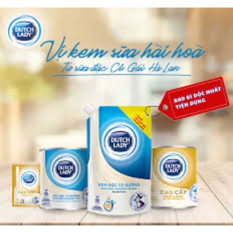 Sữa đặc Dutch Lady túi 545g có nắp vặn