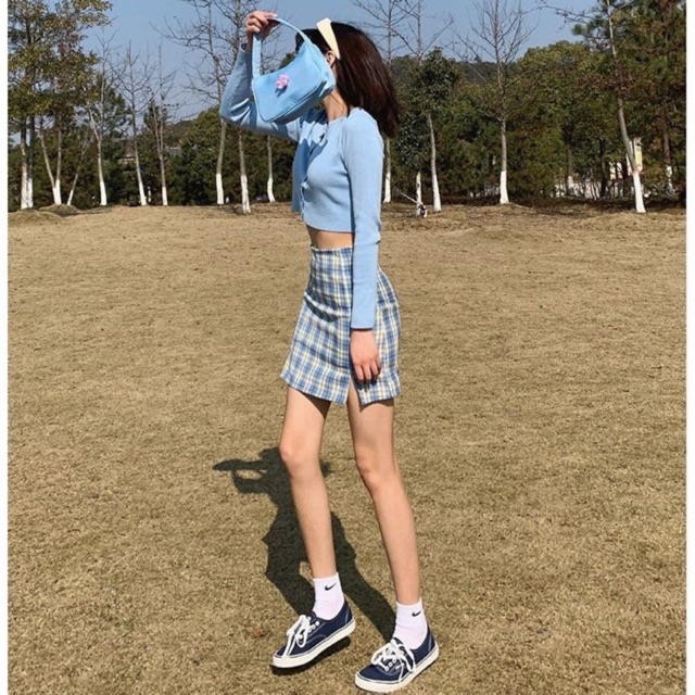 ORDER - VÁY KẺ CARO FULL MÀU-bigsize