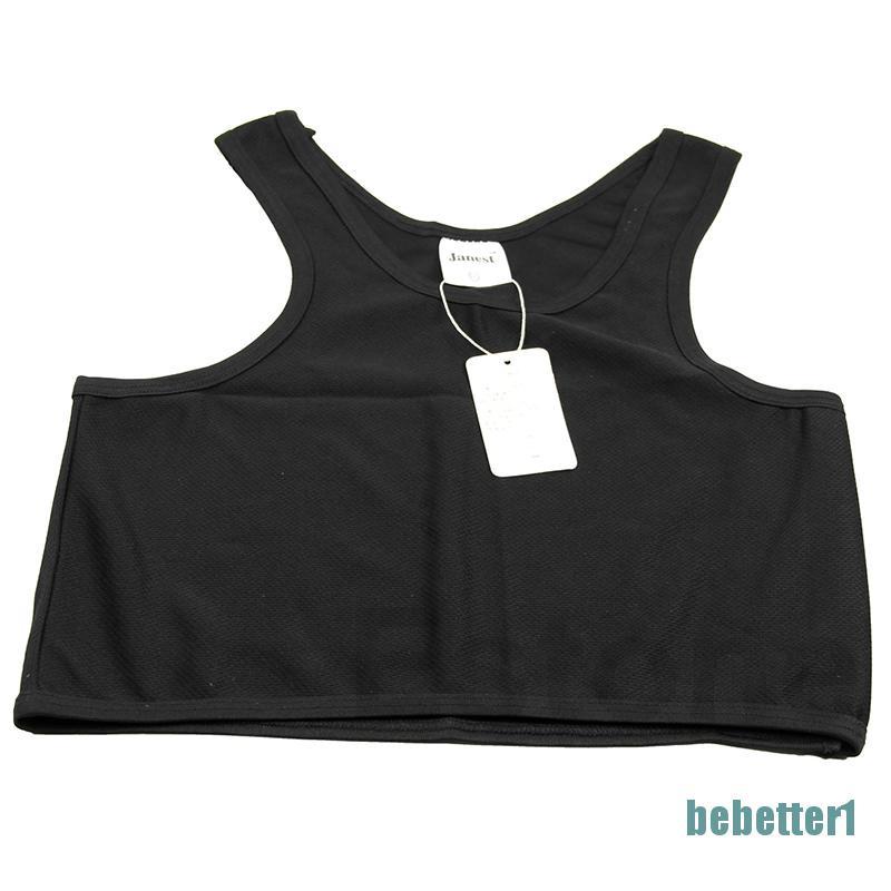 1 Áo Lót Không Tay Có Khóa Thoáng Khí Dùng Hóa Trang Tomboy
