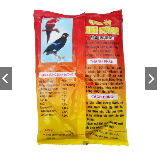 Cám Ớt Minh Tuân 500g - Thức Ăn Chim Nhồng, Két, Cưỡng, Sáo *