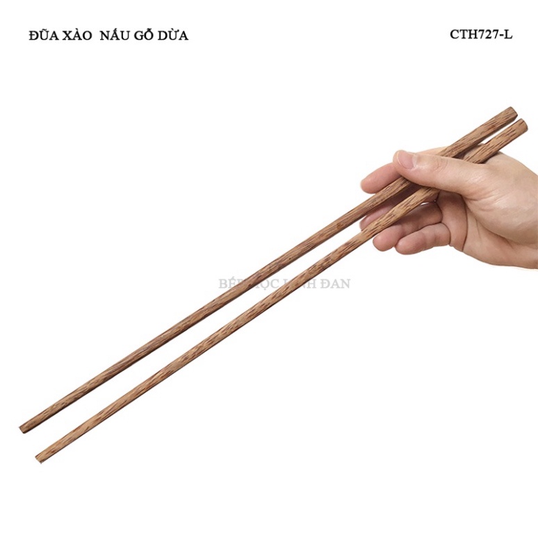 Đũa chiên xào gỗ dừa tự nhiên, không độc hại/01đôi v