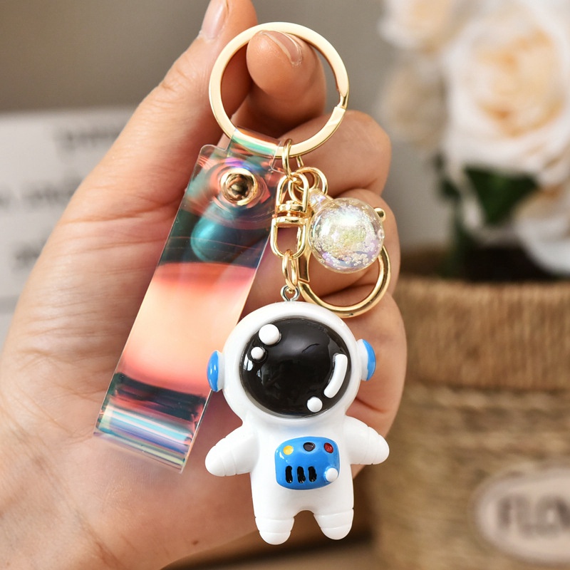 Móc Khóa Kim Loại Hình Phi Hành Gia Vũ Trụ Dễ Thương