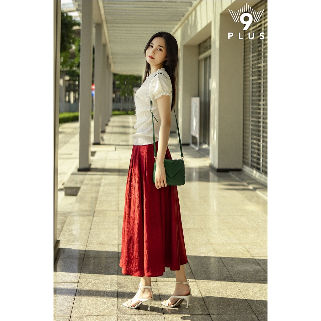 Chân Váy dài/xòe Nhật 2022 - 9Plus/ Chân váy đỏ vàng | BigBuy360 - bigbuy360.vn
