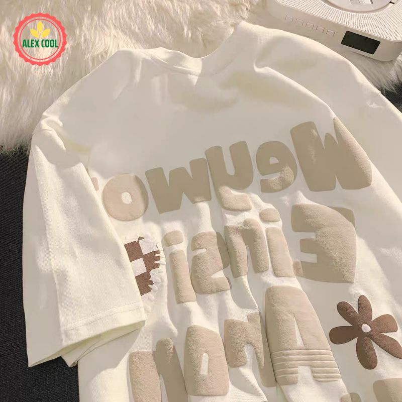 Áo thun nam nữ áo phông nam tay lỡ cổ tròn chất cotton co giãn 4 chiều hình SP-19 ALEX COOL