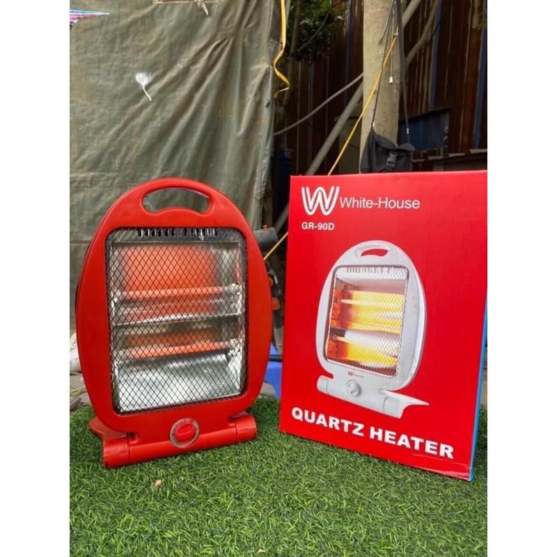 Quạt Sưởi, Đèn Sưởi Ấm White House GR-90D 2 Bóng 800w Hồng Ngoại Cao Cấp Chống Giật