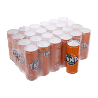 Nước ngọt Fanta cam Sleek lon 330ml x 24