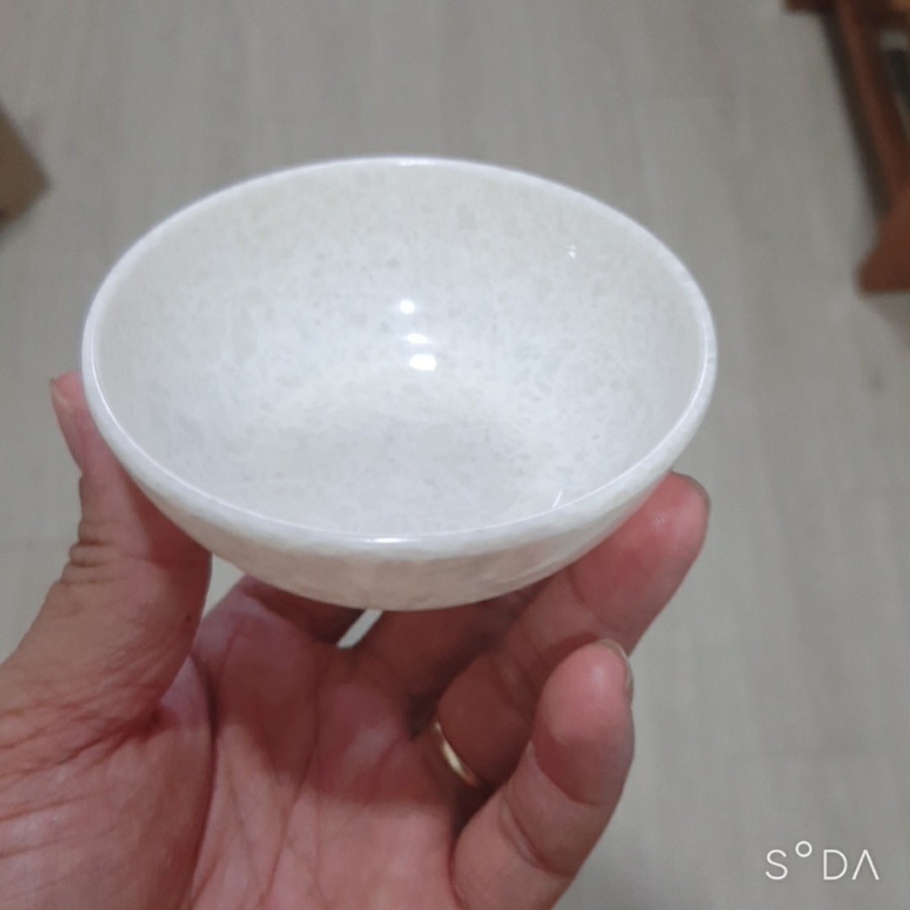 Chén Nhựa melamine vân đá Kem CO34 nhà hàng sang trọng - Cao Cấp