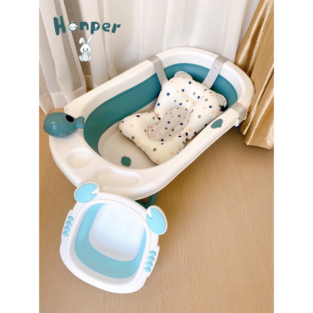 Chậu rửa mặt gấp gọn HONPER Cao cấp cho bé - Nhựa PP cao cấp, thiết kế gấp gọn tiện lợi