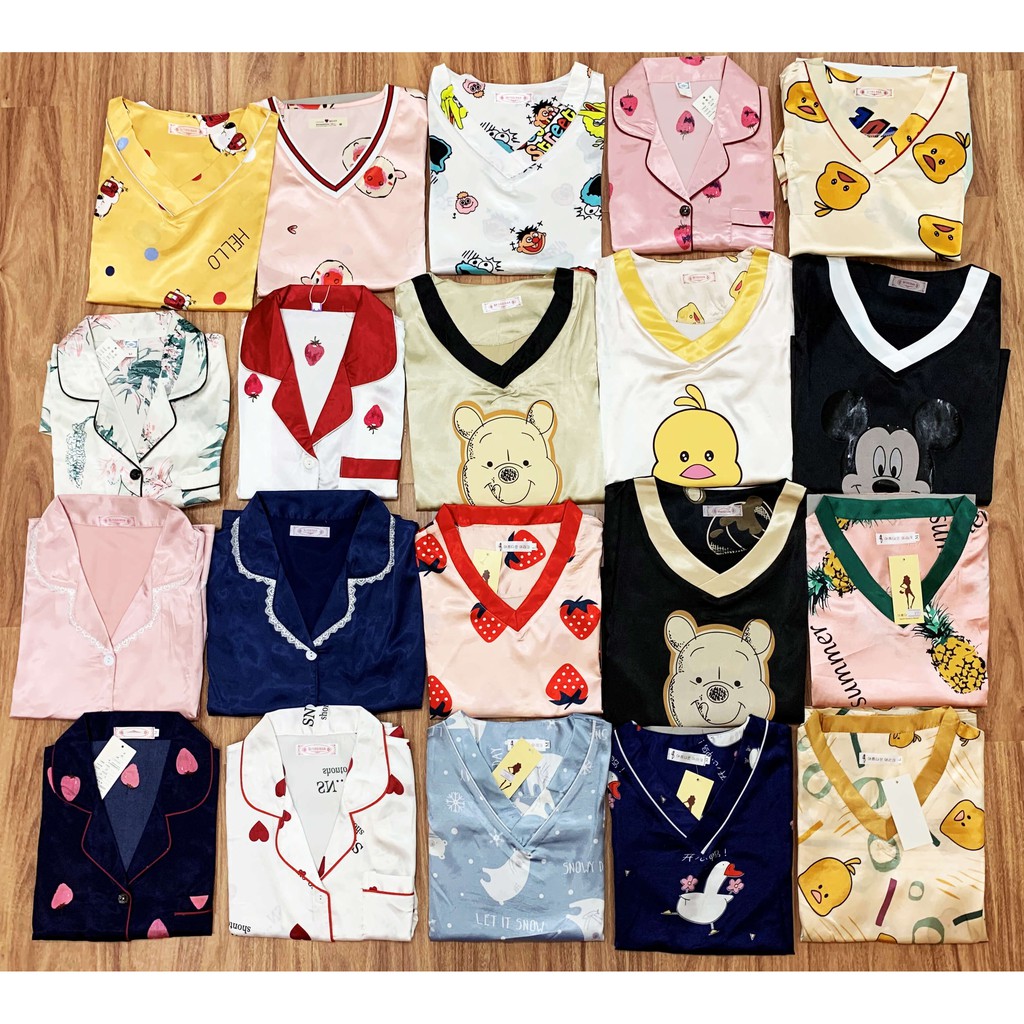 [ẢNH THẬT] ĐỒ NGỦ NỮ LỤA HỌA TIẾT DỄ THƯƠNG