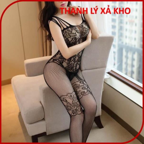 Bộ đồ ngủ body liền thân hở đũng gợi cảm, bộ ngủ cosplay sexy ren lưới bodystocking 1 mảnh mã BST002 | BigBuy360 - bigbuy360.vn