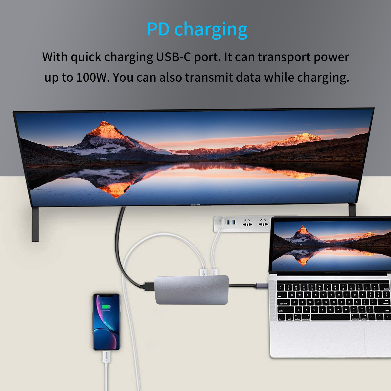 Bộ mở rộng USB cổng Type-c với 7 cổng