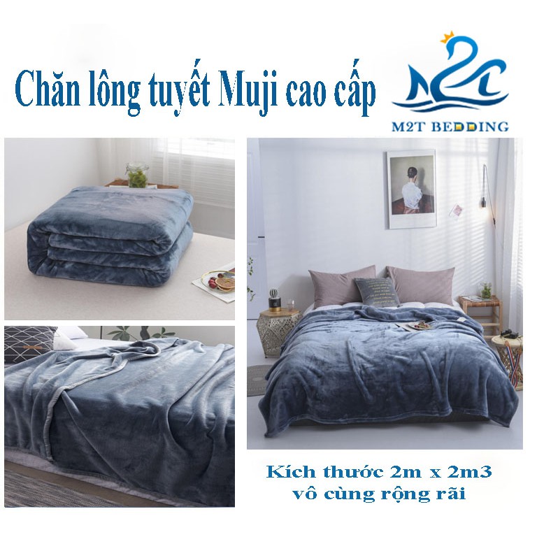 Chăn lông tuyết cao cấp M2T bedding - chăn lông thỏ - chăn mền nhập khẩu - mềm mịn