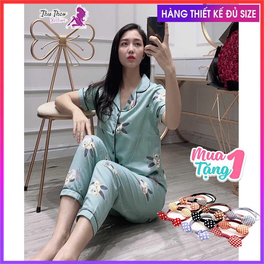 Bộ Đồ Ngủ Pijama Tay Ngắn Quần Dài-Kate Thái Loại 1 | BigBuy360 - bigbuy360.vn