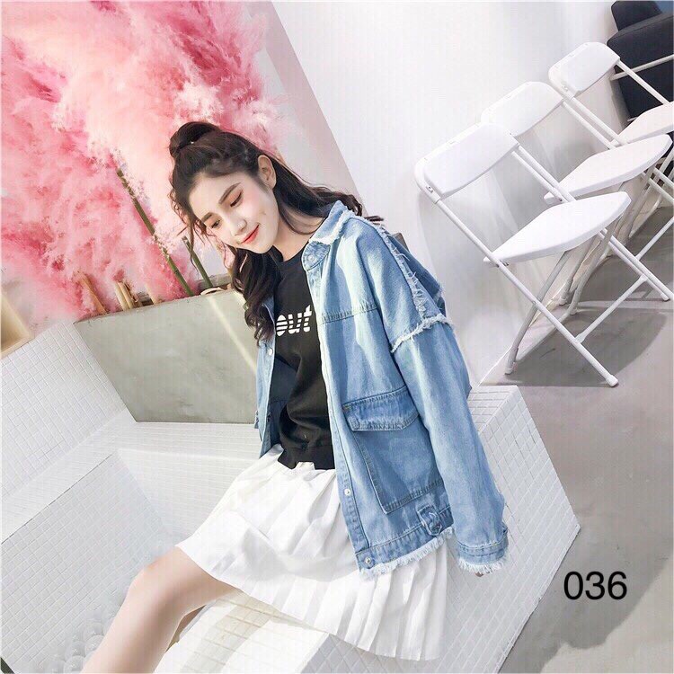 Áo Khoác Bò Nữ Cao Cấp OHS036