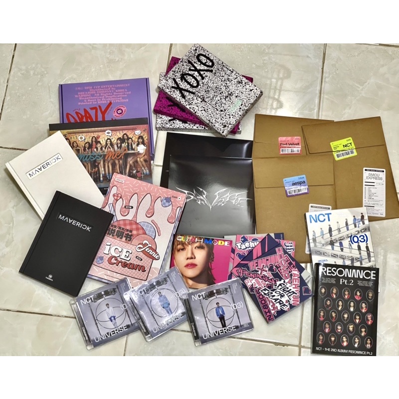 ALBUM RỖNG CÁC NHÓM NHẠC AESPA, RED VELVET, ITZY, NCT, TXT, SOMI, THE BOYZ, IOI, JENNIE