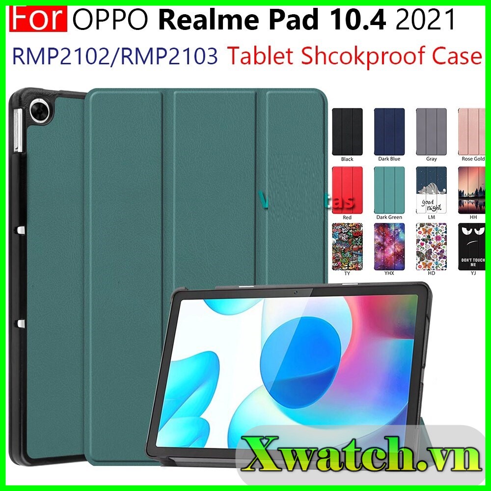 Bao da nam châm từ tính Realme Pad 10.4inch RMP2102 RMP2103  đóng mở màn hình tự động