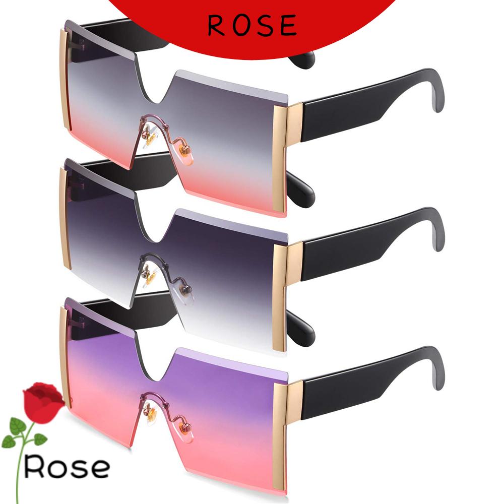 (Hàng Mới Về) Kính Mát Không Gọng Trong Suốt Chống Tia Uv400 Thời Trang Cho Nữ