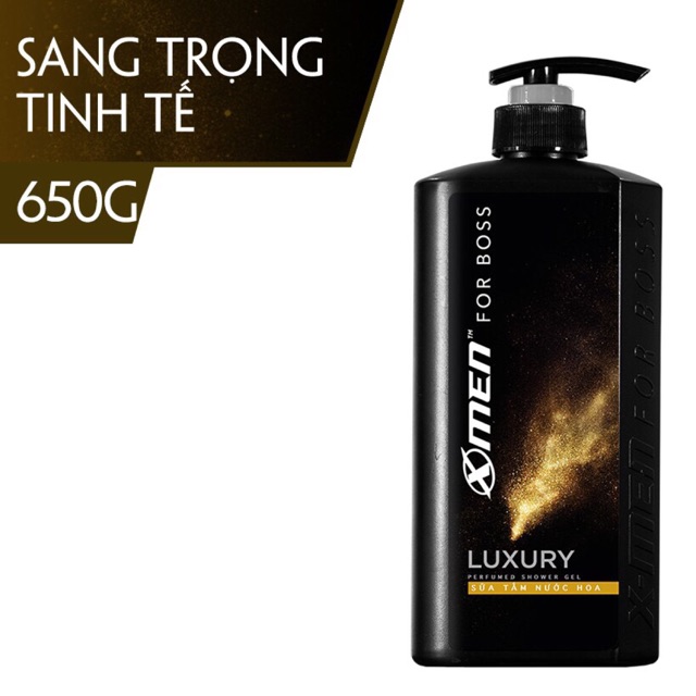 Sữa tắm Nước hoa X-Men For Boss Luxury 650g - Mùi hương sang trọng tinh tế