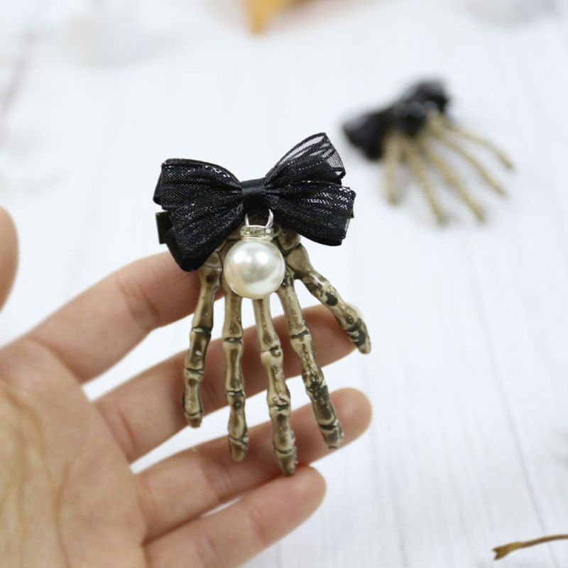 Kẹp Tóc Hình Đầu Lâu Quỷ Hóa Trang Halloween / Giáng Sinh Giảm Căng Thẳng