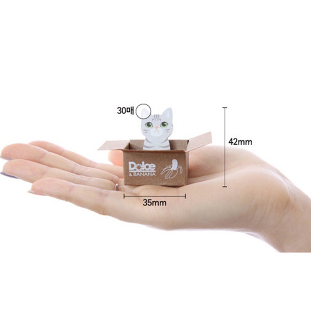 Giấy Ghi Chú Hình Mèo Dễ Thương