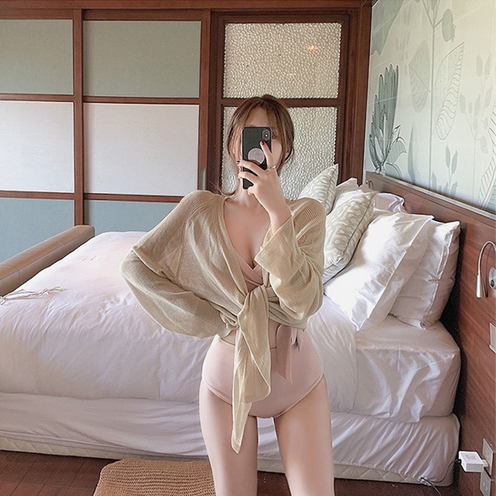Đồ bơi bikini POPO sw2396 xẻ tà mẫu mới trong bộ sưu tập đồ đi biển 2022