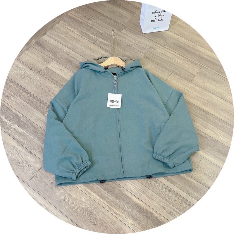 Áo khoác tay bí nhung bố dày dặn hai lớp