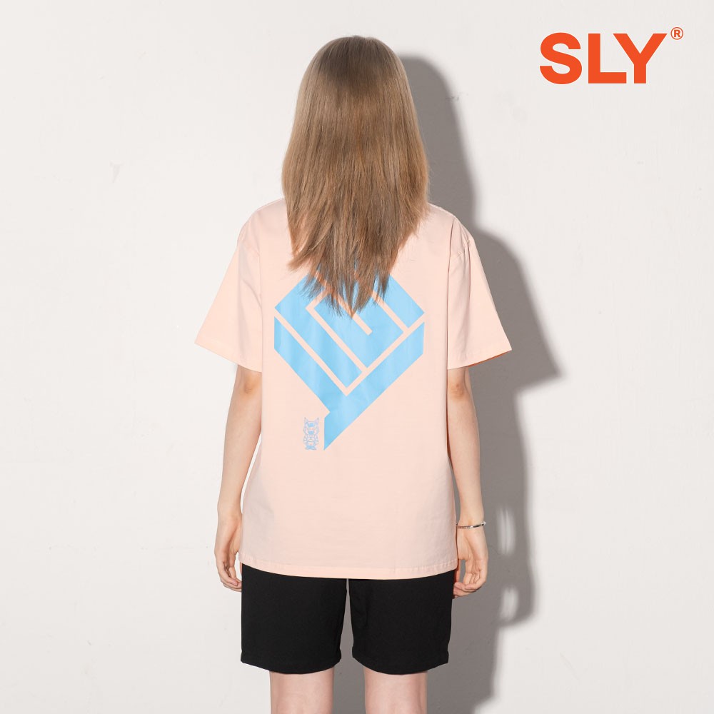 Áo Thun SLY Logo Cube màu Hồng