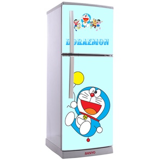 Decal dán tủ lạnh mẫu Doremon