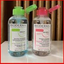 Nước tẩy trang Bioderma Crealine H2O Solution Micellaire Nắp Nhún Màu Hồng 500ml - thegioimypham1