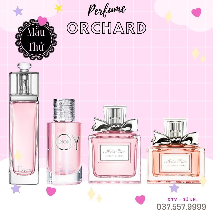 Nước Hoa Miss Dior Blooming Bouquet 5ML, Nước Hoa mini nữ hương ngọt nhẹ dịu