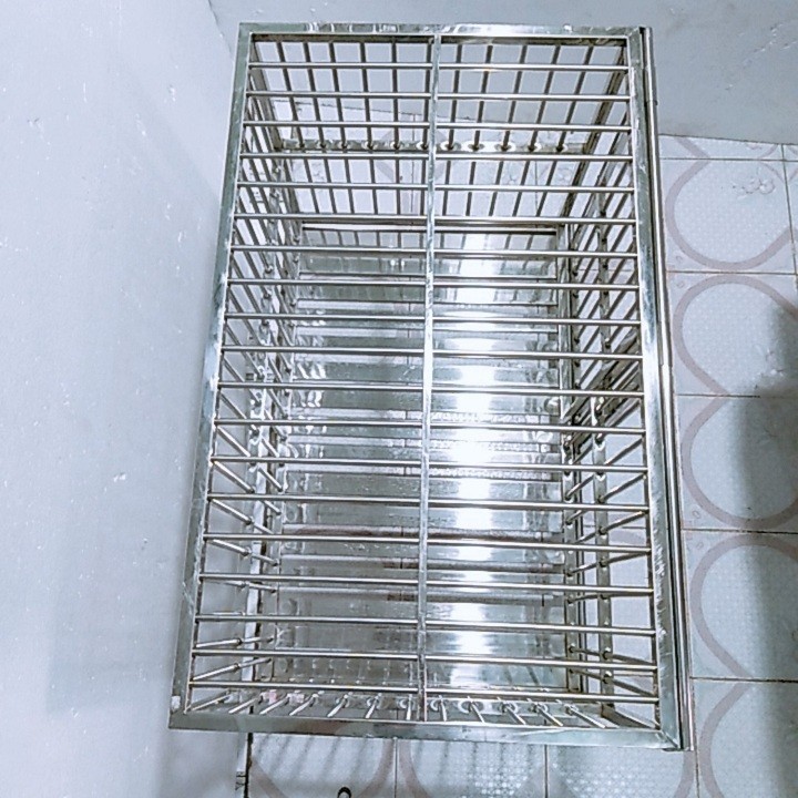 Chuồng Chó Inox Cao Cấp 100x60x75cm - CC0610I