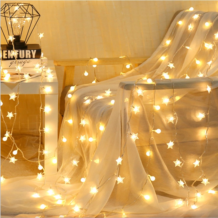 Dây đèn LED XIAODUOJIAJU trang trí giáng sinh 6M