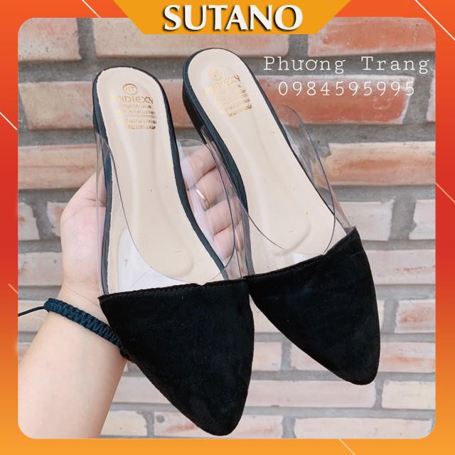 Giày sục nơ kính mica trong suốt sang chảnh SUTANO | BigBuy360 - bigbuy360.vn