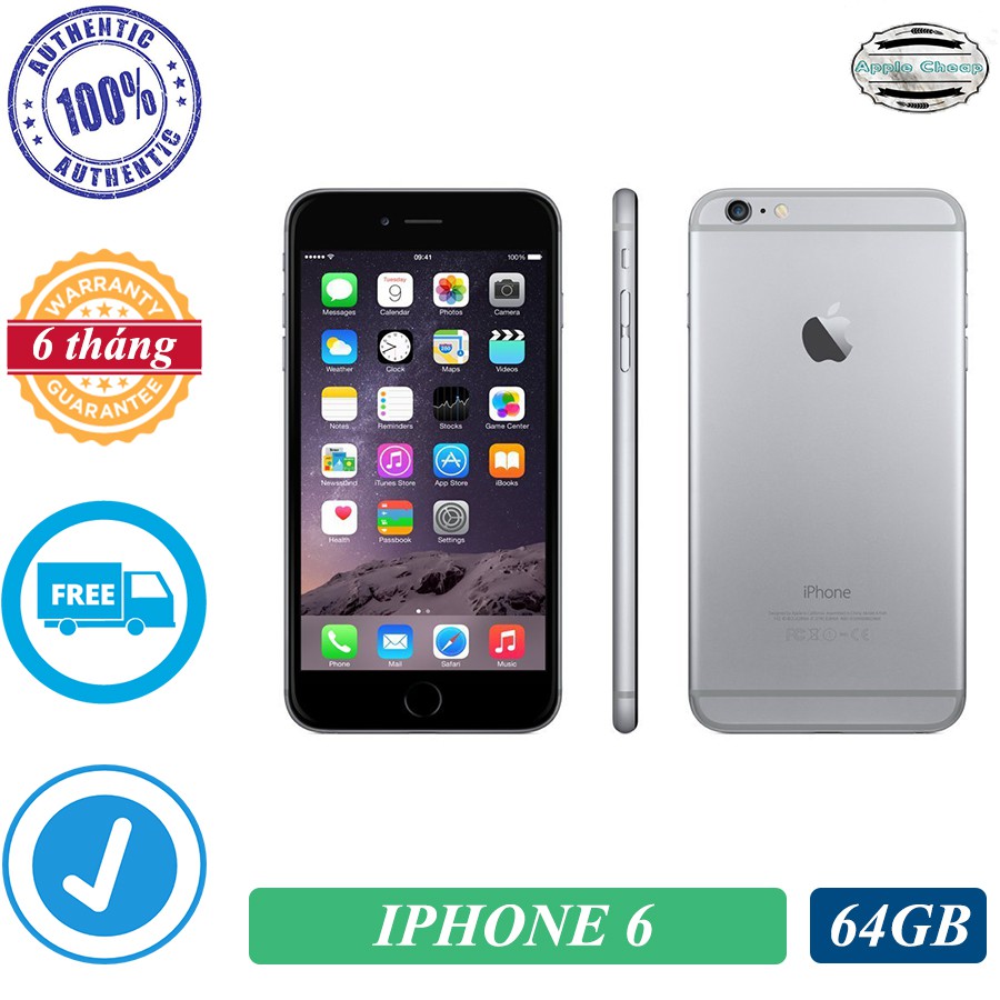 Điện thoại Apple iPhone 6 Plus bản Quốc tế, Lock bộ nhớ 64GB, zin đẹp như mới, vân tay nhạy