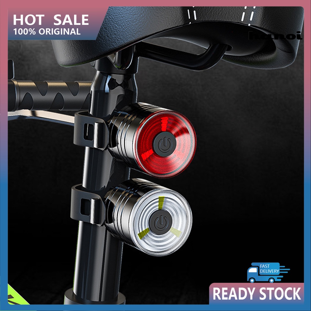 Đèn LED hậu cảnh báo 3 kiểu chống nước cho xe đạp
