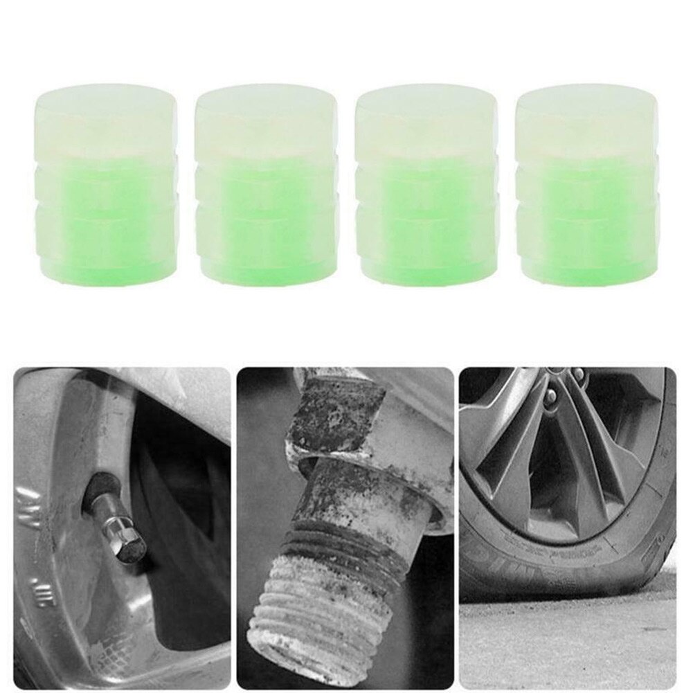 Nắp đầu van ô tô dạ quang  Chụp van xe hơi